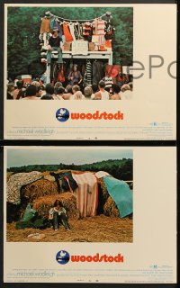 7c738 WOODSTOCK 3 LCs 1970 great images from legendary rock 'n' roll concert!