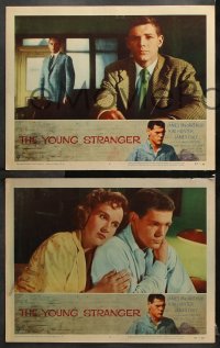 7c321 YOUNG STRANGER 8 LCs 1957 first John Frankenheimer, troubled teen James MacArthur!