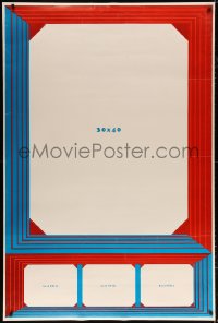 7d254 30X40/8X10 STOCK POSTER style A 40x60 1950s cool, large blue and red frame!