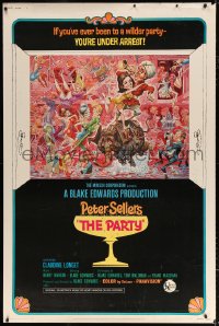 7d288 PARTY style B 40x60 1968 Peter Sellers, Blake Edwards, great art by Jack Davis!