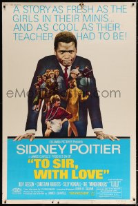 7d300 TO SIR, WITH LOVE 40x60 1967 Sidney Poitier, Geeson, directed by James Clavell!