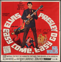 7d021 EASY COME, EASY GO 6sh 1967 different image of scuba diver Elvis Presley & playing guitar!