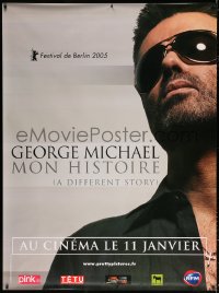 7d339 GEORGE MICHAEL: A DIFFERENT STORY teaser French 1p 2006 great super close-up of the pop singer!