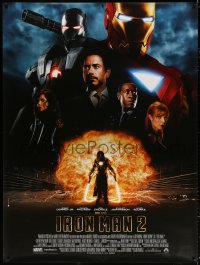 7d343 IRON MAN 2 French 1p 2010 Marvel, directed by Jon Favreau, Robert Downey Jr, cast montage!
