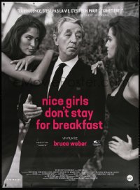 7d350 NICE GIRLS DON'T STAY FOR BREAKFAST French 1p 2019 Robert Mitchum with two sexy women!