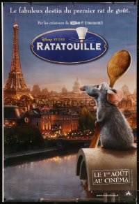 7d352 RATATOUILLE advance French 1p 2007 Disney Pixar animation, wacky cartoon rat in Paris!