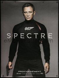 7d356 SPECTRE teaser DS French 1p 2015 Daniel Craig as James Bond 007 in all black with gun!