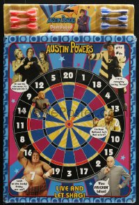 7d033 AUSTIN POWERS: INT'L MAN OF MYSTERY magnetic dart game 1997 Mike Myers, live and let shag!