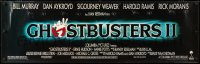 7d083 GHOSTBUSTERS 2 16x50 special poster 1989 Ivan Reitman, ghost logo and title!