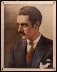 7d006 JOHN GILBERT personality poster 1920s great semi-profile portrait of the MGM leading man!