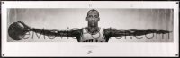 7d092 NIKE 23x72 advertising poster 1986 Michael Jordan with arms outstretched, basketball, wings!