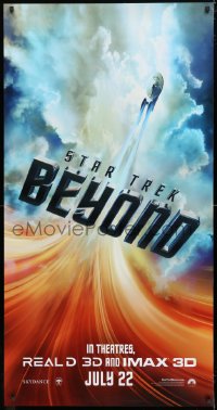 7d087 STAR TREK BEYOND DS 26x50 special poster 2016 image of the Starship Enterprise in flight!