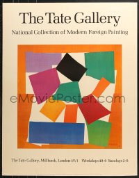 7d045 TATE 28x36 English museum/art exhibition 1982 The Snail by Henri Matisse, colorful!