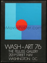 7d046 WASH-ART 76 15x20 museum/art exhibition 1976 colorful completely different geometric artwork!