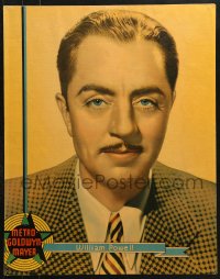 7d009 WILLIAM POWELL personality poster 1936 head & shoulders portrait of the MGM leading man!