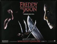 7d187 FREDDY VS JASON subway poster 2003 cool image of horror icons, the ultimate battle!