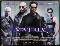 7d188 MATRIX subway poster 1999 Keanu Reeves, Carrie-Anne Moss, Laurence Fishburne, Wachowskis!