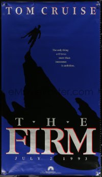 7d112 FIRM vinyl banner 1993 Tom Cruise, directed by Sydney Pollack, power can be murder to resist!