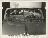 7f213 BROTHER ORCHID 8x10.25 still 1940 Ralph Bellamy driving Edward G. Robinson & Ann Sothern!