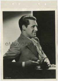7f237 CARY GRANT 8x11 key book still 1930s smiling profile portrait at start of his career, rare!