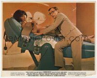 7f022 CASINO ROYALE color 8x10 still 1967 Woody Allen with naked Daliah Lavi strapped to table!