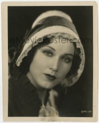 7f265 CONQUERING HORDE 8x10 still 1931 head & shoulders portrait of pretty Fay Wray with bonnet!