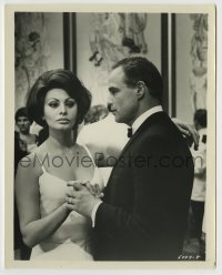 7f271 COUNTESS FROM HONG KONG 8x10.25 still 1967 Marlon Brando & sexy Sophia Loren dancing!