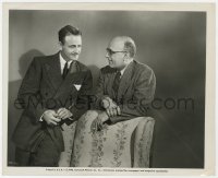 7f286 DARK MIRROR candid 8.25x10 still 1946 Lew Ayres chatting with director Robert Siodmak!