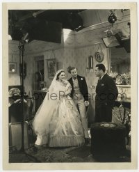 7f289 DAVID COPPERFIELD candid deluxe 8x10 still 1935 George Cukor on set with O'Sullivan & Lawton!