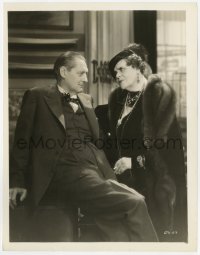 7f310 DINNER AT 8 8x10.25 still 1933 great close up of Lionel Barrymore & Marie Dressler!
