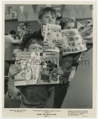 7f313 DISNEYLAND TV 8.25x10 still 1962 c/u of Bill Mumy & friends with Mickey Mouse comic books!