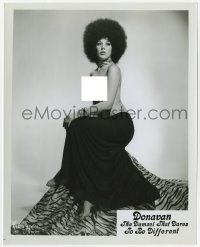 7f318 DONAVAN 8x10 still 1970s The Damsel That Dares To Be Different, topless burlesque portrait!