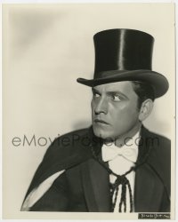 7f325 DR. JEKYLL & MR. HYDE 8x10 key book still 1931 portrait of worried Fredric March in top hat!