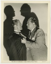 7f329 EARL OF CHICAGO 8x10.25 still 1940 Edward Arnold threatens Robert Montgomery by shadows!