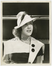 7f344 ETHEL MERMAN 8x10.25 still 1936 great close portrait in wild outfit for Strike Me Pink!