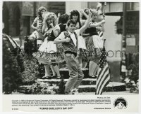 7f355 FERRIS BUELLER'S DAY OFF 8x9.75 still 1986 Matthew Broderick at German American Day parade!