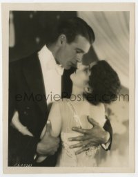 7f252 CHILDREN OF DIVORCE 8x10 key book still 1927 suave Gary Cooper in tuxedo embracing Clara Bow!