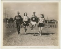 7f426 GRACE BRADLEY/LOUISE STANLEY 8.25x10 still 1936 running w/USC track captain & distance star!