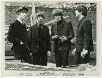 7f449 HARD DAY'S NIGHT 7.75x10.25 still 1964 great close up of Beatles Paul, John, Ringo & George!