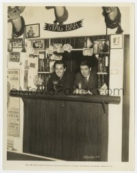 7f462 HENRY FONDA/JAMES STEWART 8x10 still 1936 posing with drinks at stag bar at Henry's home!