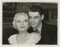 7f503 I AM A FUGITIVE FROM A CHAIN GANG 8x10 still 1932 c/u of Paul Muni & scheming Glenda Farrell!