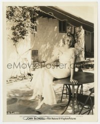 7f544 JOAN BLONDELL 8x10.25 still 1934 sexy seated smiling portrait of the leading lady!