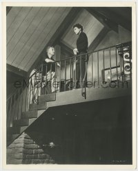 7f559 JOHNNY GUITAR candid deluxe 8x10 still 1954 director Nicholas Ray by Joan Crawford as Vienna!