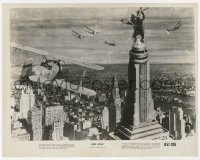 7f575 KING KONG 8x10.25 still R1952 classic image of planes attacking him on Empire State Building!