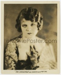 7f598 LIMITED MAIL 8x10 still 1925 head & shoulders portrait of Vera Reynolds in cool lace outfit!