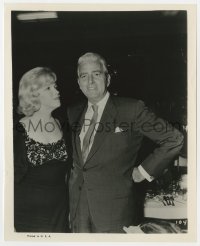 7f644 MARILYN MONROE 8x10 still 1960s she's looking at producer Buddy Adler at fancy event!