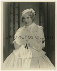 7f657 MARY PICKFORD 8x10 still 1933 wearing ermine with matching muff from Secrets!