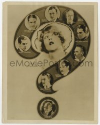 7f665 MERRY WIDOW 8x10.25 still 1925 Mae Murray surrounded by male co-stars in a question mark!