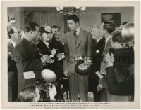 7f678 MR. SMITH GOES TO WASHINGTON 8x10.25 still 1939 James Stewart surrounded by reporters!