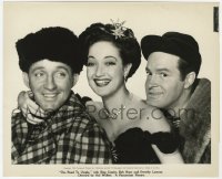 7f788 ROAD TO UTOPIA 8x10 still 1945 portrait of Bing Crosby, Dorothy Lamour & Bob Hope by Schafer!